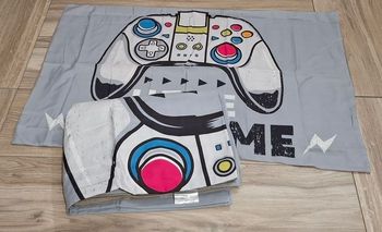 Parrure Lit ado gamer jeux vidéo gris