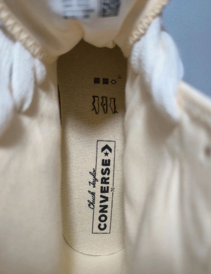 Baskets converse x Chuck Taylor jaune et blanche pointure 40 neuves sans boîte - photo numéro 13