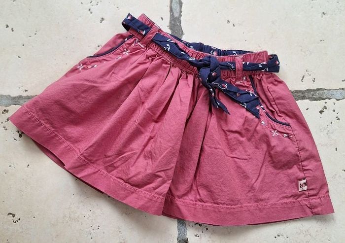 Jupe rose Sergent Major ceinture - 3 ans
