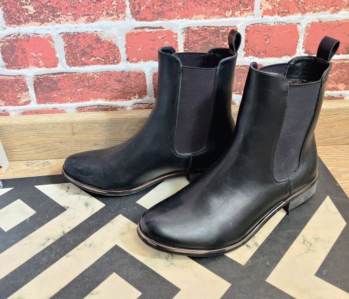 Bottines noires argentées Mi hautes Philov Taille 38 proche neuf