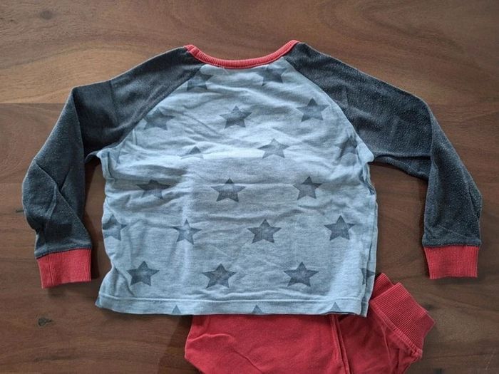 Pyjama rouge et gris Okaïdi 3 ans - photo numéro 2