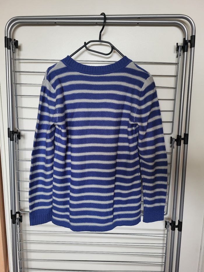 Pull rayé gris et bleu Blancheporte - photo numéro 2