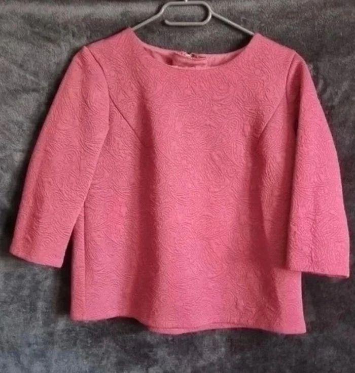 Blouse épaisse bordeaux - photo numéro 3