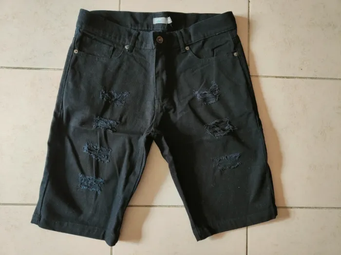 Bermuda short noir homme neuf Custer taille 40