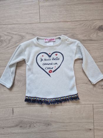 Pull bébé fille P'tit Môme 12 mois