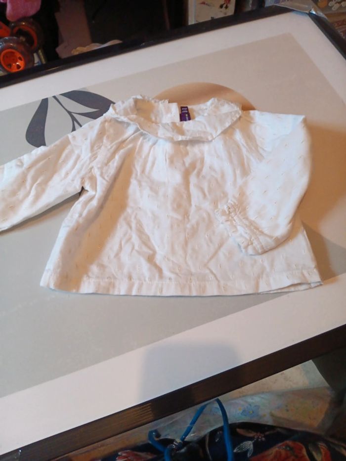 Petite blouse avec fil doré 18 mois sergent major