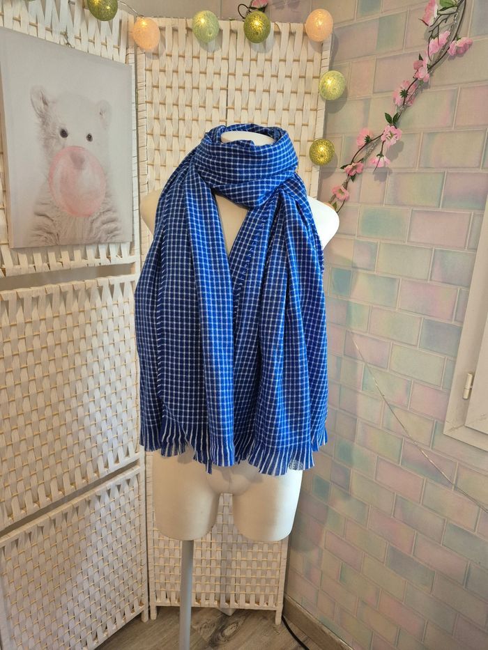 💕 Superbe Maxi-Écharpe / étole ETAM - Bleu Roi - 💕 - photo numéro 6