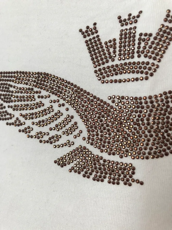 Débardeur blanc à strass Aeronautica Militare taille S - photo numéro 3