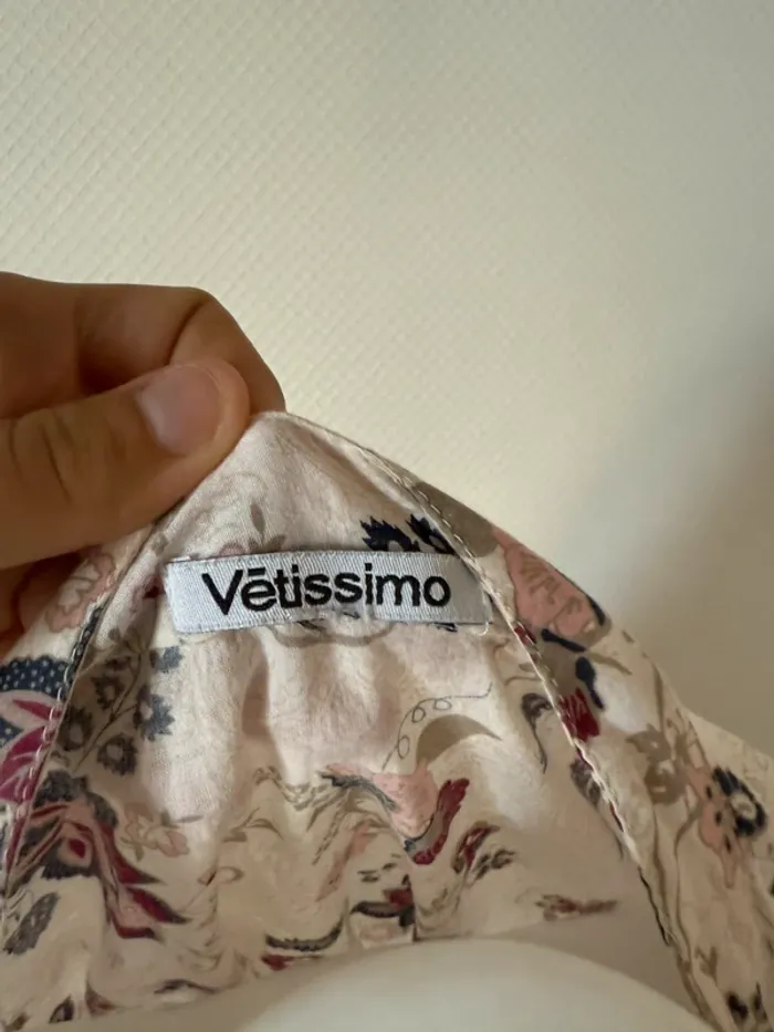 Blouse à fleur grande taille en très bon état taille 48 vetissimo - photo numéro 6