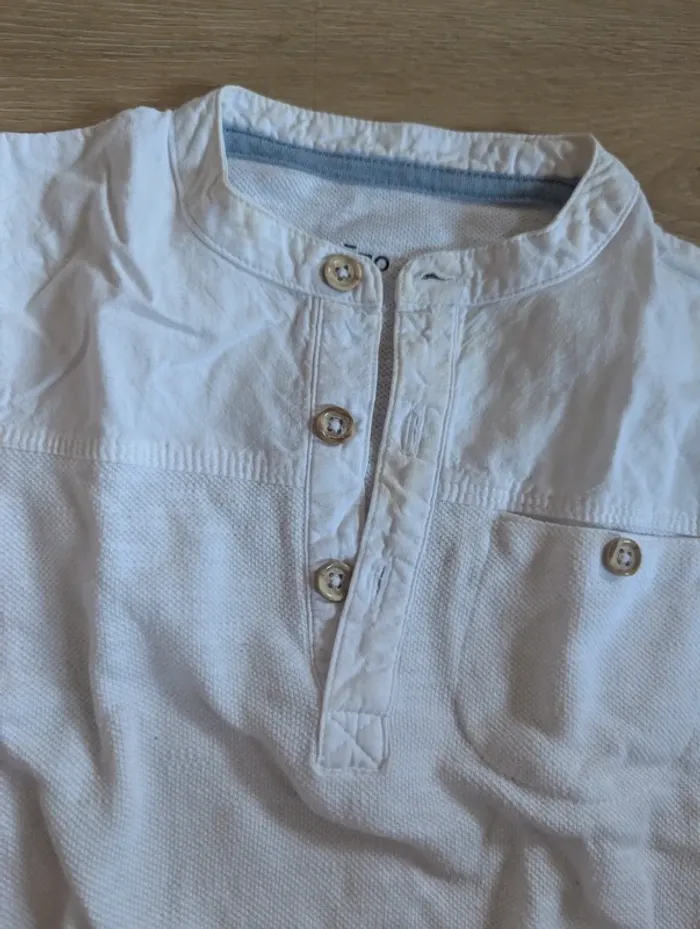 Tee-shirt Gémo blanc 24 mois - photo numéro 2