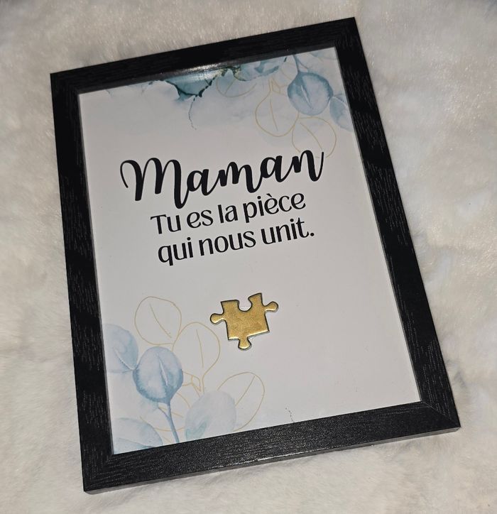 Cadre Maman Tu es la pièce qui nous unit. - photo numéro 4