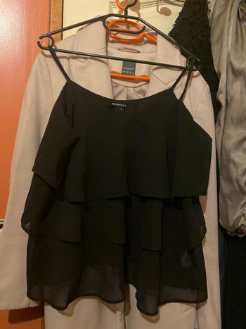 Blouse débardeur à volant