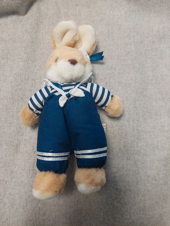 Cecedille - Peluche lapin traditionnel en costume de marin