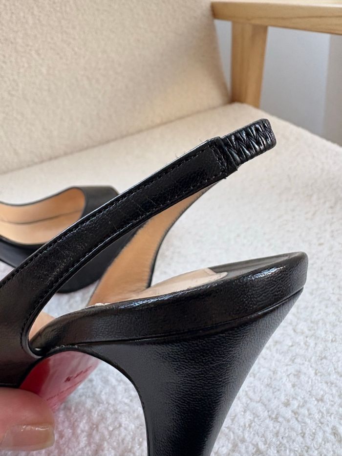 Escarpins bouts ouverts Louboutin - Taille 36,5 - photo numéro 5