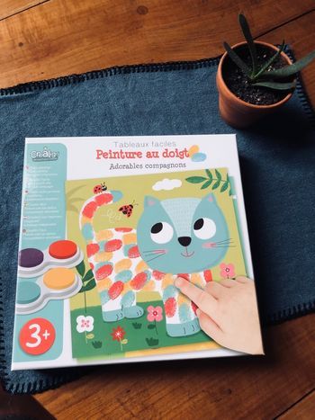 Peinture au doigt enfant 3 ans Créalign tableaux faciles NEUF