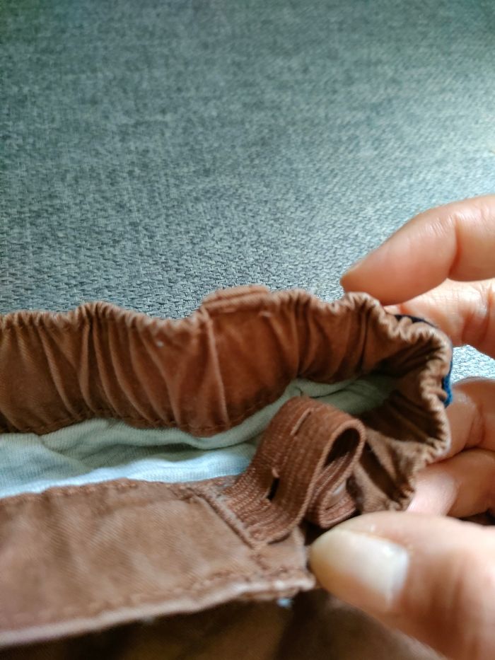 Pantalon façon treillis marron - photo numéro 3