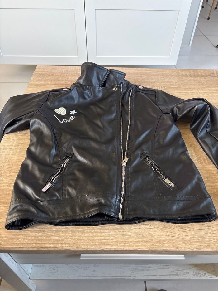 Veste esprit cuir fille 10ans - photo numéro 2