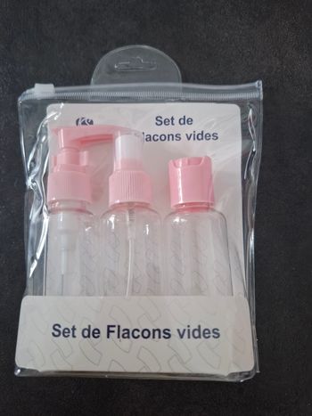 Set de 3 flacons vide
