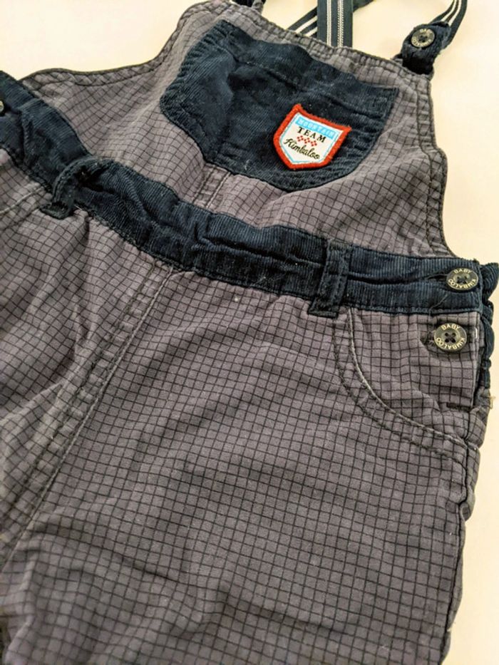 Salopette gris kimbaloo 18 mois 81 cm - photo numéro 2