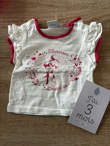 Tee shirt fée clochette DISNEY t.3m