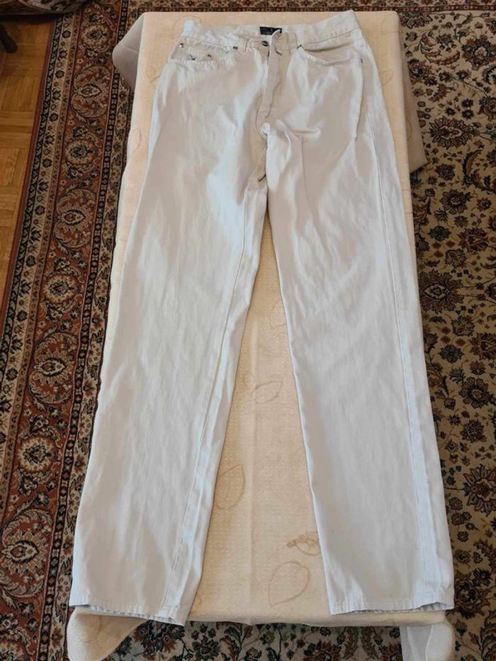 jeans beige hommes taille Greenwood coupe droite taille 142 - photo numéro 4