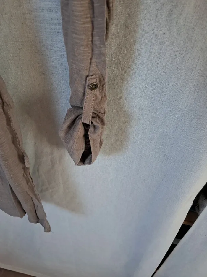 Tee shirt blouse manches longues retroussables - photo numéro 2