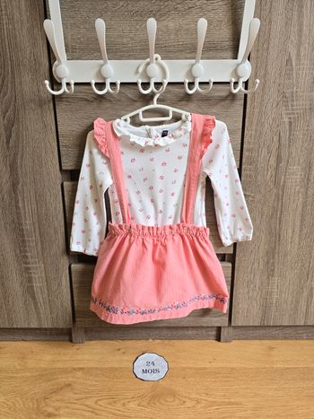 Vêtement Bébé Fille - Ensemble Body + Jupe à bretelles - Sergent Major - 24 mois 86 cm