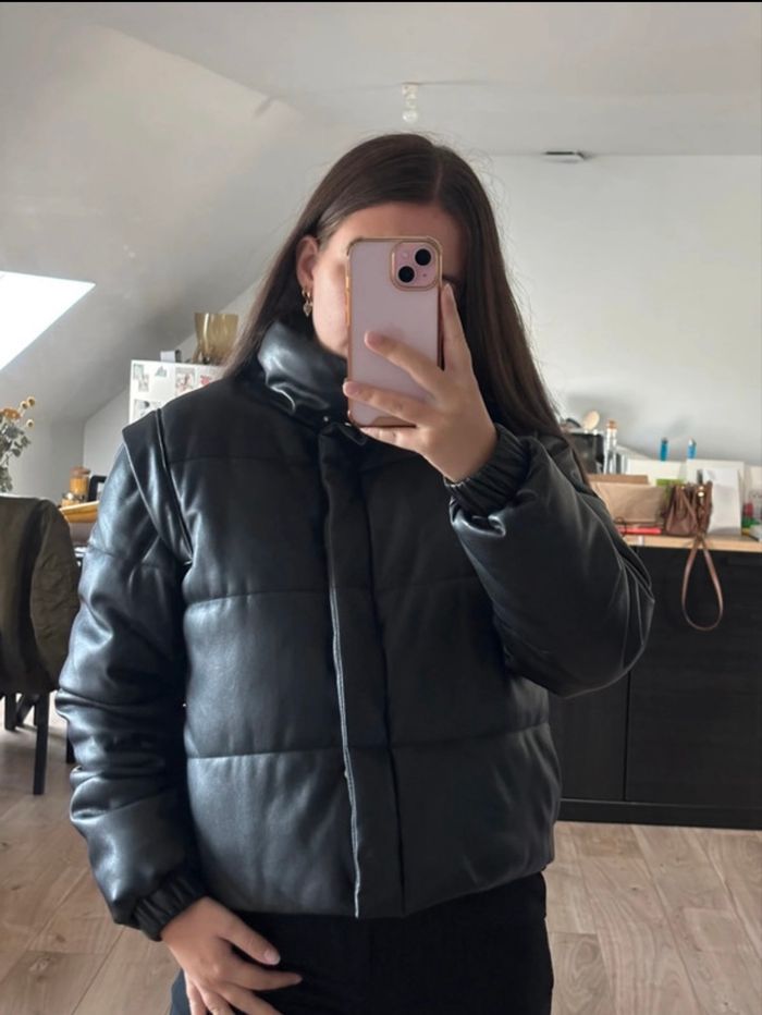 Doudoune similicuir - photo numéro 4