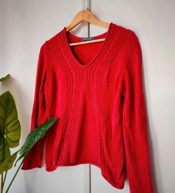 Pull rouge Mat de Misaine taille M
