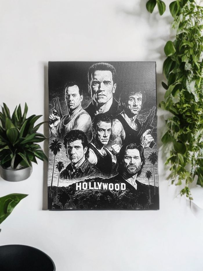 Tableau légendes cinéma action hollywood toile 30x40 cm - photo numéro 4
