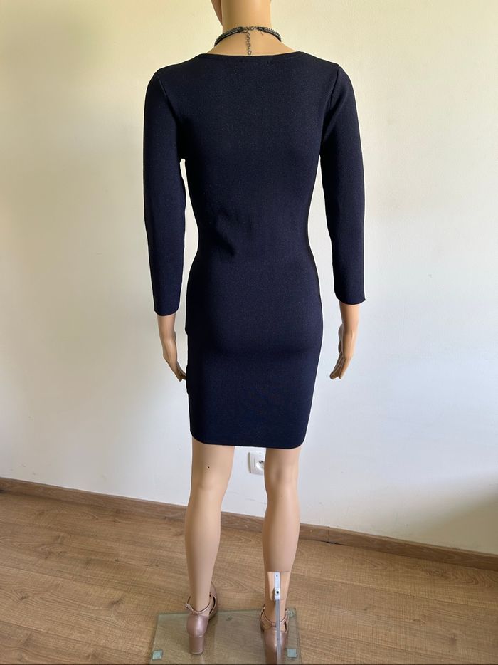 Robe bleue marine pailletée neuve Morgan taille S - photo numéro 6