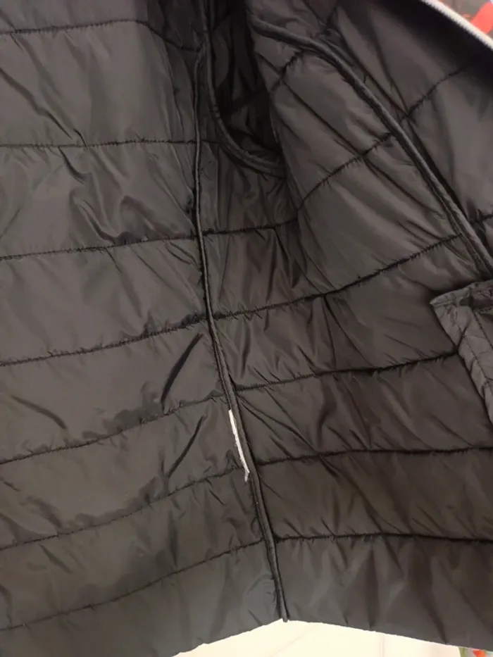 Veste manteau noir fleuri canda c&a L mi-saison - photo numéro 6