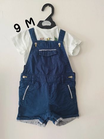 Ensemble tee shirt salopette