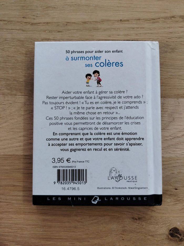 Petit livre 50 phrases pour aider son enfant à surmonter sa colère - photo numéro 2