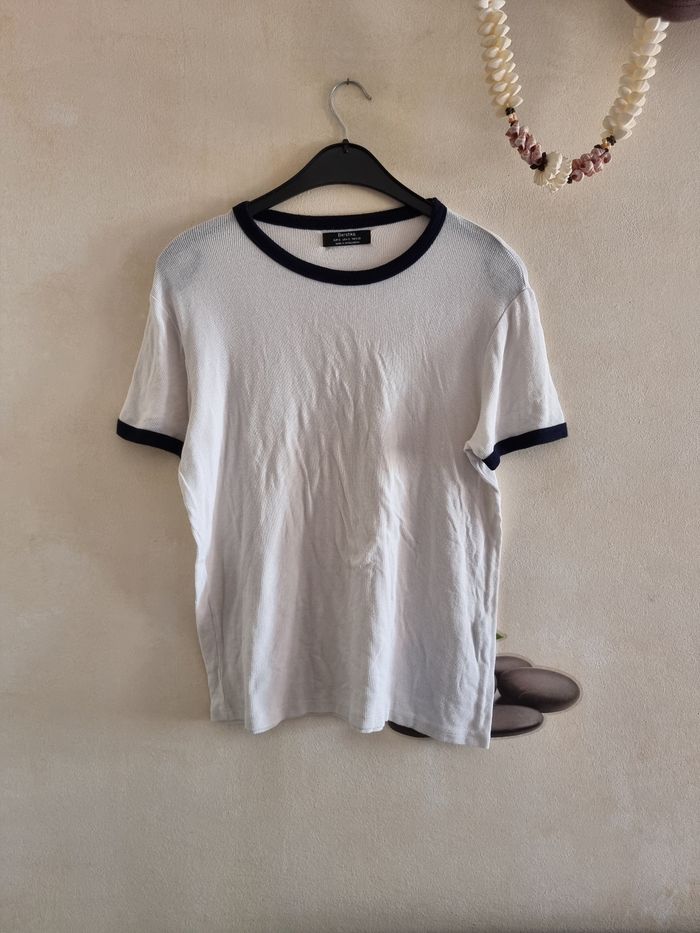 T-shirt blanc Bershka - photo numéro 6
