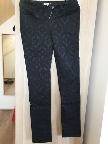 Jeans Noir a motif