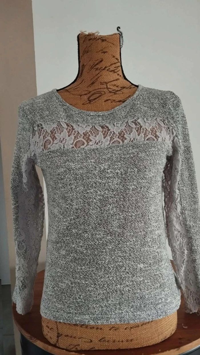 Tee shirt manches longues  gris  taille s  arkitech - photo numéro 3