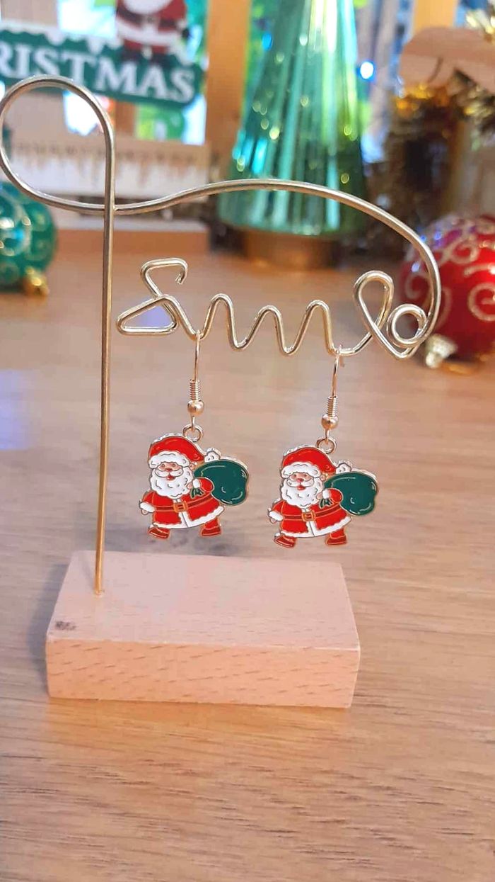 Bijoux Noël | Lot de Boucles d’Oreilles Pendantes – Neuf - photo numéro 4