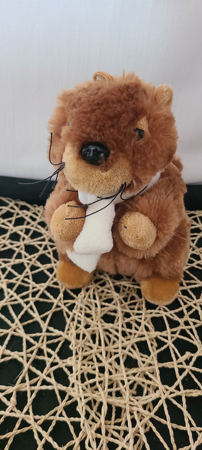 Marmotte peluche Sandy