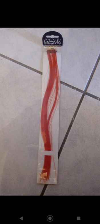Extension mèche rouge