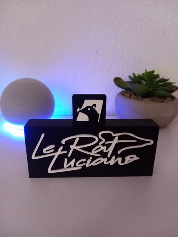 Logo décoratif rap "Le Rat Luciano" 