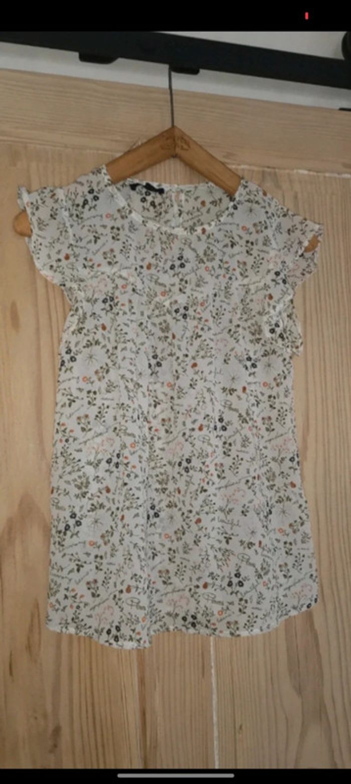 Haut femme, blouse fluide manches courtes - photo numéro 2