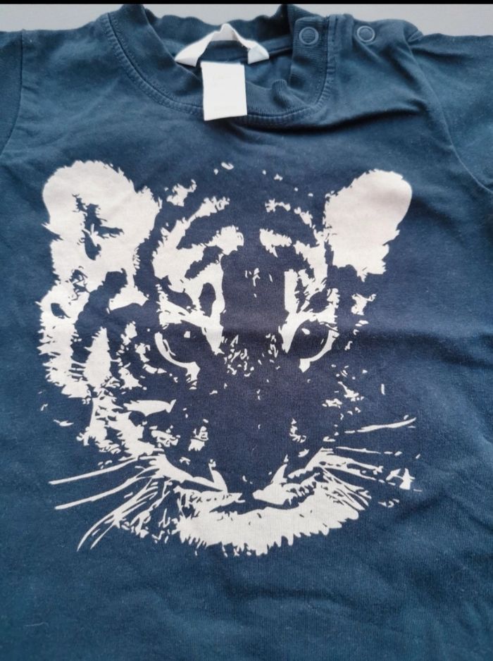 Tee-shirt MC 9-12 mois garçon H&M - photo numéro 2