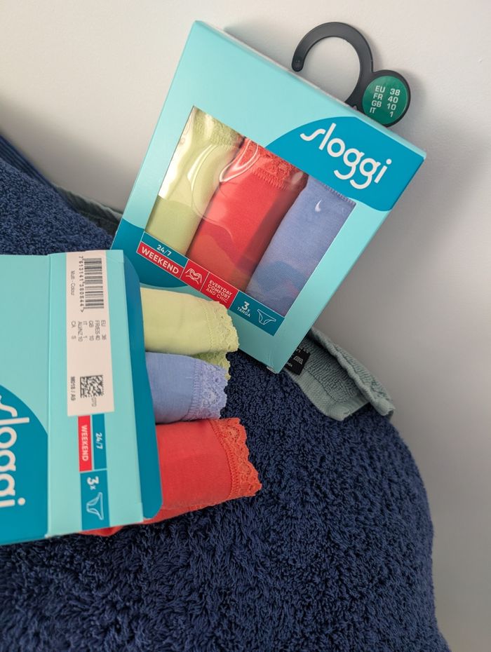 Lot de 6 culottes weekend femme. Taille 40 française. Neuf. Sloggi - photo numéro 5