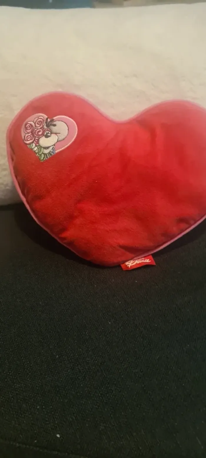 Lot 2 Diddl et un coussin cœur - photo numéro 4