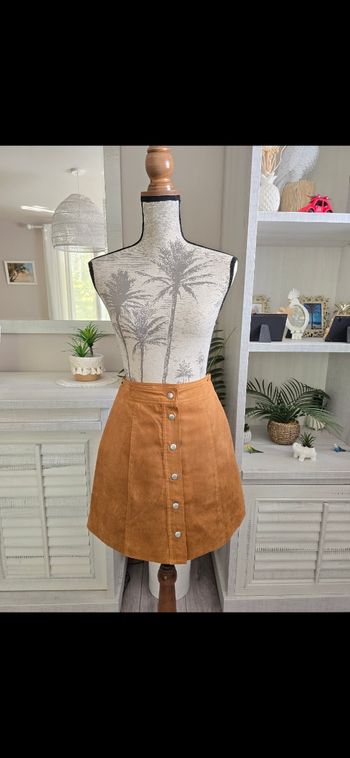 Jupe courte moutarde 