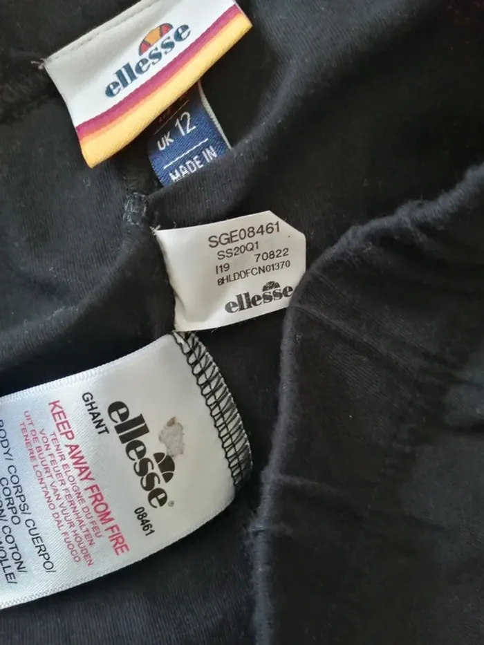 Ensemble de sport legging crop top noir kaki blanc beige / ellesse / (40) - photo numéro 16