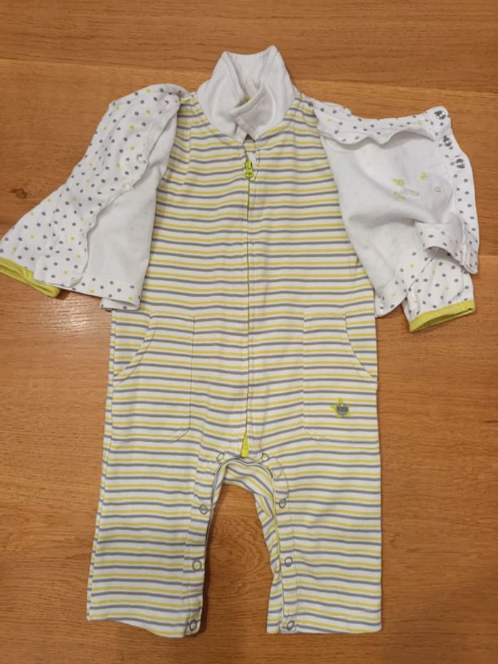 Ensemble avec gilet intégré neuf 6 mois - photo numéro 2