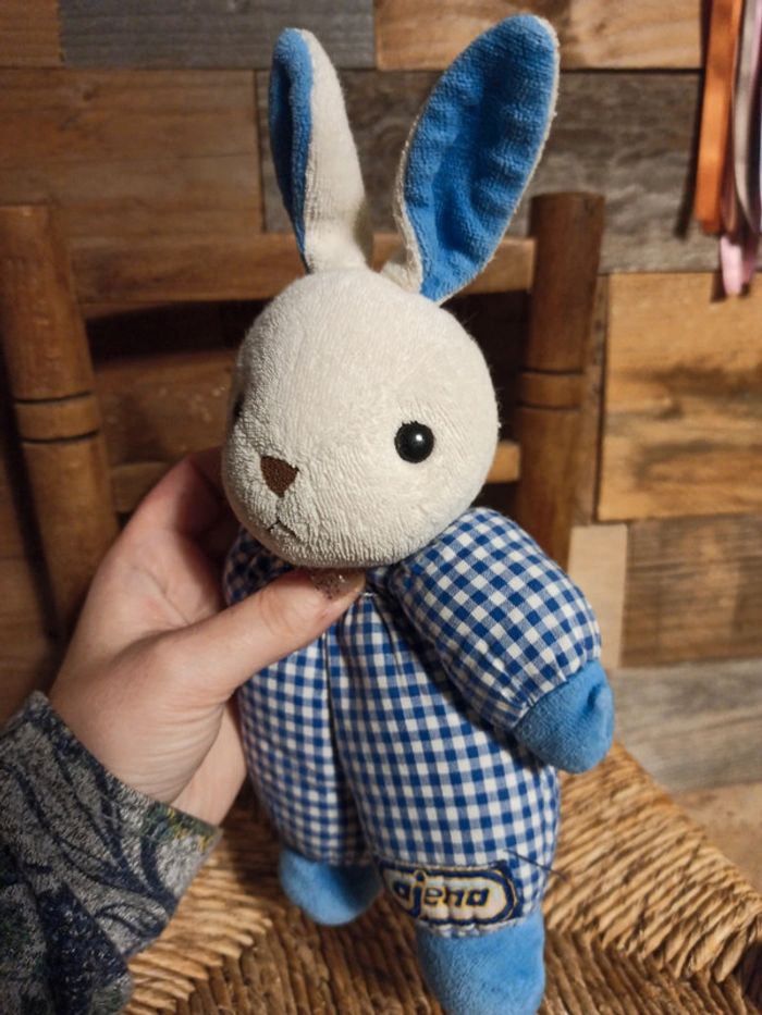 Doudou hochet lapin ajena vintage - photo numéro 6