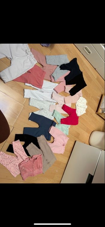 18 leggings et 2 short bébé 3 mois